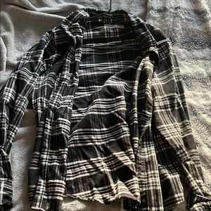 Abercrombie & Fitch Monochrome Plaid Flannel